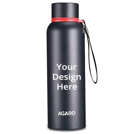 Black Customized Stainless Steel Vacuum Flask (700 ml)