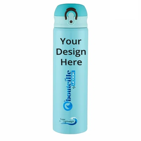 Blue Customized Stainless Steel Vacuum Flask (600 ml)