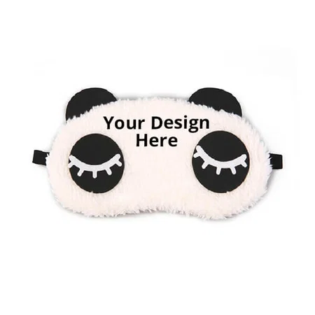 White Customized Eyelashes Panda Sleeping Eye Mask