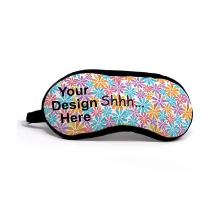 Multicolour Customized Flower Pattern Sleep Eye Mask