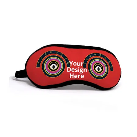 Red Customized Funky Sleeping Eye Mask