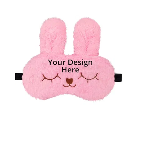 Bunny Pink Customized Sleeping Eye Shade Mask Cover