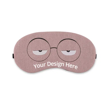 Pink Customized Cotton Sleeping Eye Mask