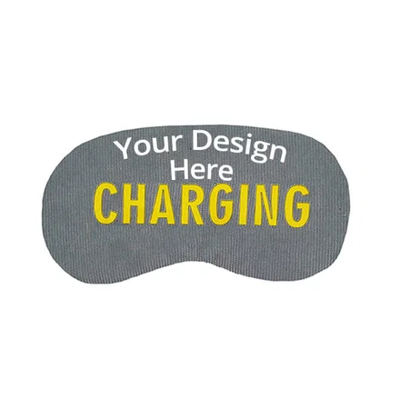 Grey Customized Gel Sleeping Eye Shade Mask Cover