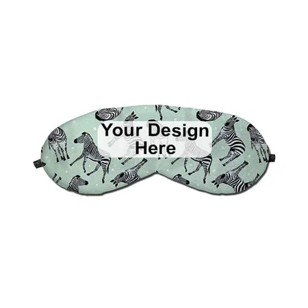Zebra Design Customized Sleeping Eye Mask (8.8''x3.1'')