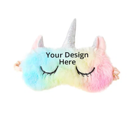 Multicolor Customized Unicorn Eye Sleeping Mask