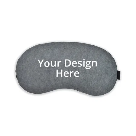 Dark Grey Customized Lightweight &amp; Comfortable Soft Cotton Sleep Eye Mask With Cooling Gel Inserts