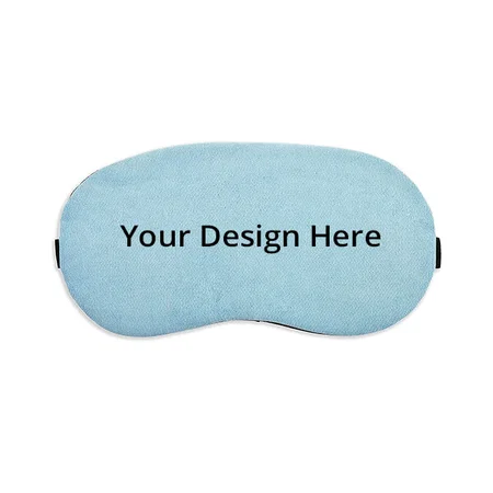 Blue Customized Eye Mask For Sleeping With Cooling Gel
