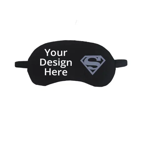 Black Customized Eye Mask For Sleeping