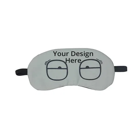 Grey Customized Eye Mask For Sleeping With Cooling Gel