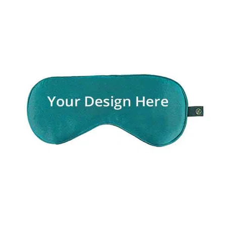 Green Customized Premium Mulberry Silk Eye Mask