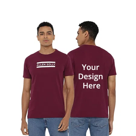 Magenta Customized Allen Solly Men's Regular Fit T-Shirt