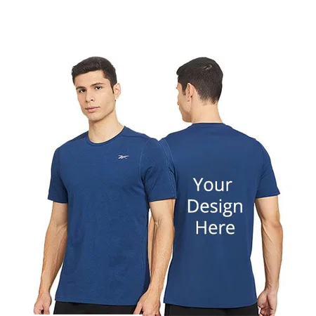 Blue Customized Reebok Regular Fit T-Shirt