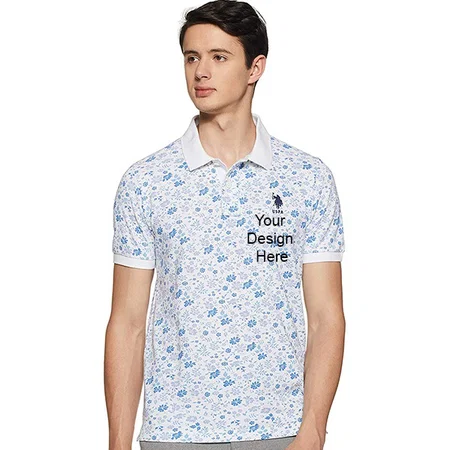 White Customized U.S. POLO ASSN. Men's T-Shirt