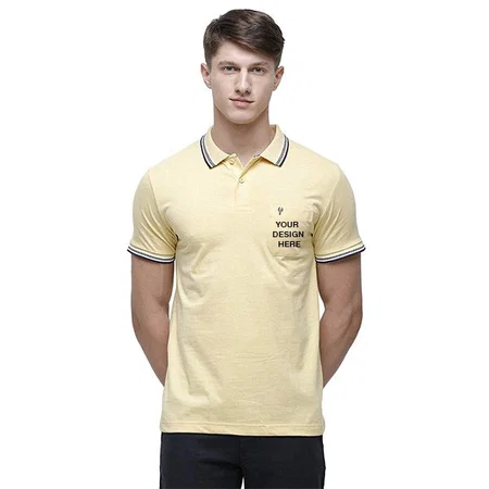 Yellow Customized Classic Polo Men's T-Shirt