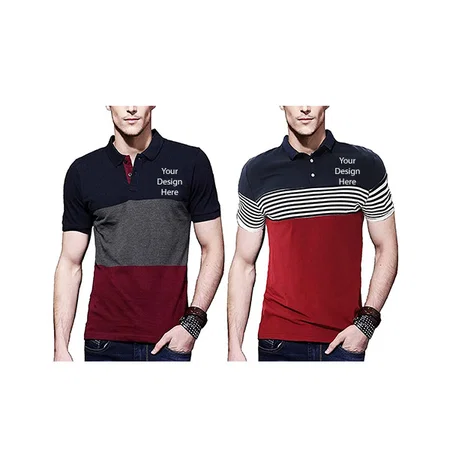 Multicolour Customized Regular Fit Polo T-Shirt