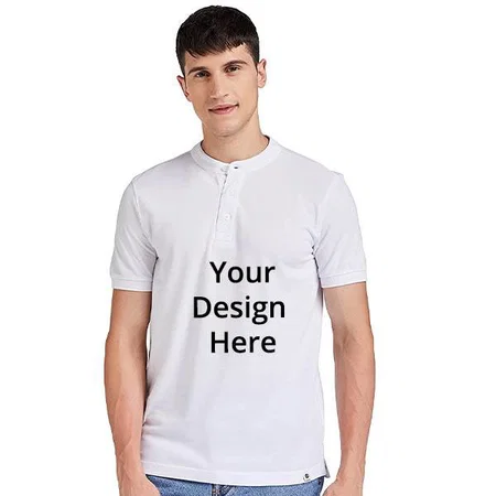 White Customized Men's Regular Polo Shirt