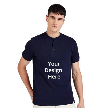Peacock Blue Customized Men's Regular Polo Shirt