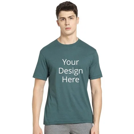 Pacific Green Jockey Men's Regular Fit Round Neck Half Sleeved T-Shirt