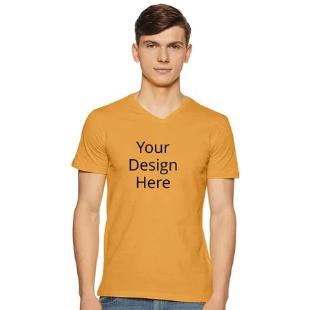 Yellow Customized Men's Regular T-Shirt