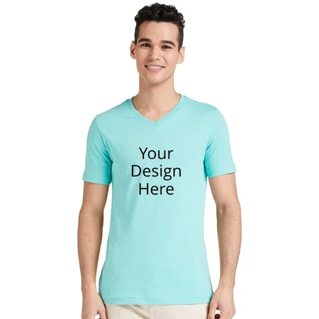 Blue Customized Men's Regular T-Shirt