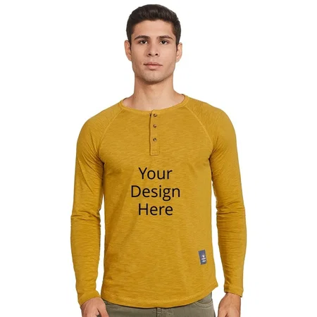 Mustard Customized Men's Regular T-Shirt