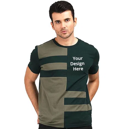 Green Customized Men's T Shirt