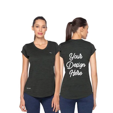 Olive Green Customized Polyester Dry Fit, Quick Drying &amp; Breathable Fabric, Gym Wear &amp; Running Graphic Printed T-Shirts for Women