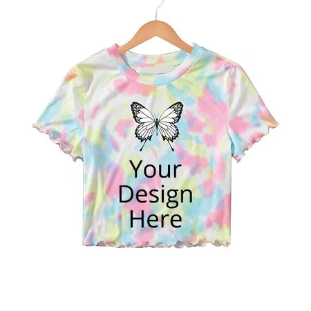 Multicolour Customized Women Crop Top