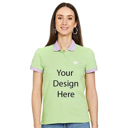 Lime Green Customized Levi's Women's Regular Polo T-Shirt