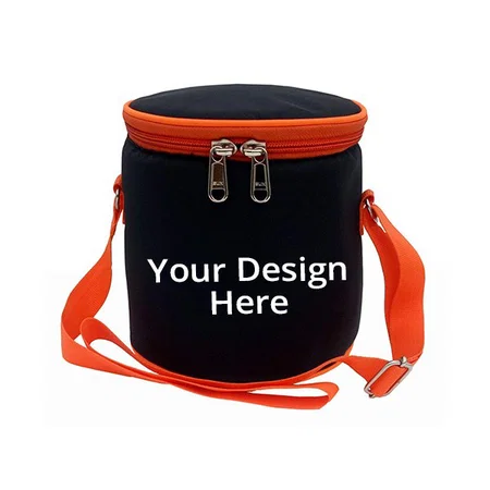 Black Customized Waterproof Tiffin Bag