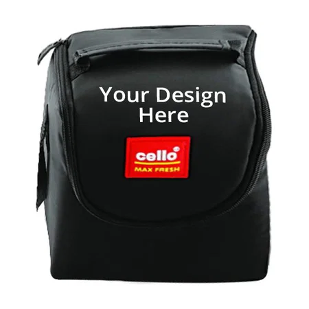 Black Customized Cello Stainless Steel Lunch Box, 475ml, Set of 3