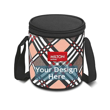 Orange Customized Milton Insulated Lunch Box, Set of 3, Stainless Steel