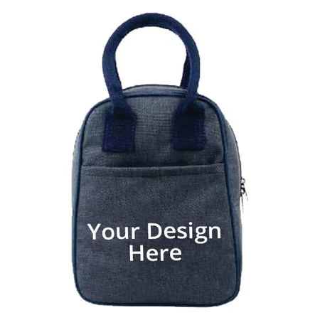 Dark Grey Customized Lunch Bag