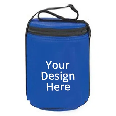Blue Customized Stainless Steel Tiffin Box, 3 Tier, Size -8x3 (Thermal Bag)