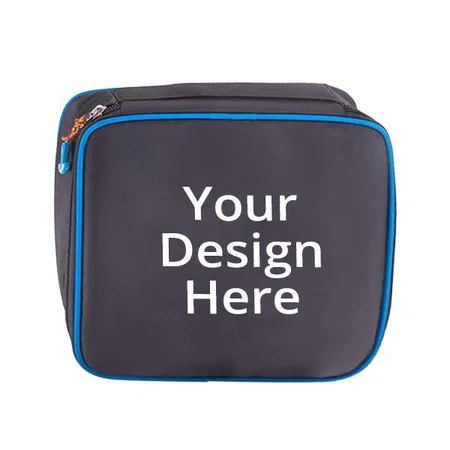 Black Customized Stainless Steel Air Tight Lunch with 4 Containers and Black Bag Cover