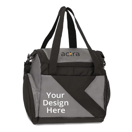 Grey Customized Insulated Premium Lunch Bag, Carries Upto 4 Boxes (8 litres)