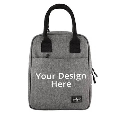Grey Customized Insulated Travel Lunch/Tiffin/Storage Bag