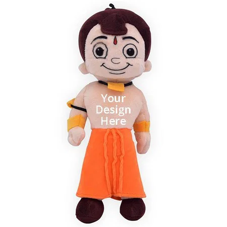 Orange Customized Chhota Bheem Toy, (22 cm)