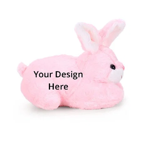 Pink Customized Bunny Soft Toy, Cute Rabbit