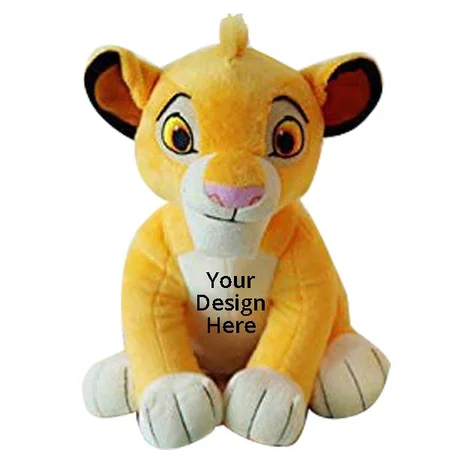 Yellow Customized Soft Animal Toys (Simba Lion Toy)