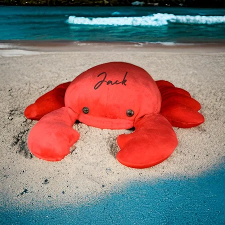 Red Customized Crab Soft Toy for Kids, Girls and Boys