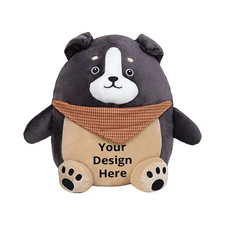 Brown Black Customized Soft Teddy Bear Toy (Size - 30cm)