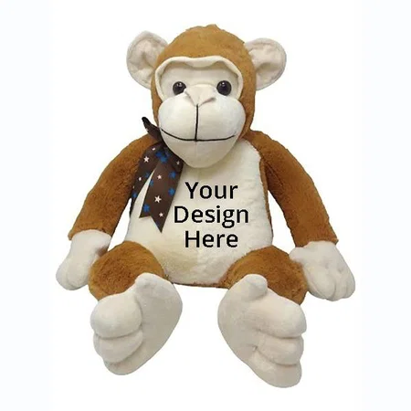 Brown Customized Soft Stuffed Animal Toy, Large Size Wild Animal (30 cm, Mr.Chimpanzee)