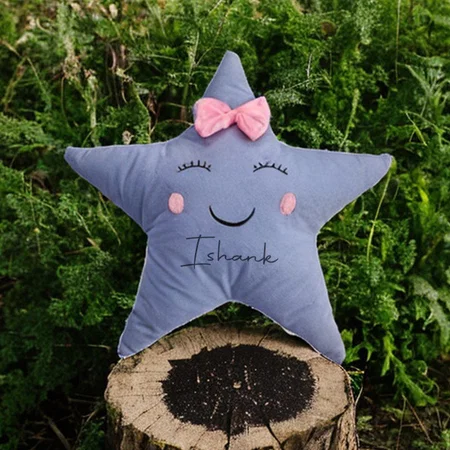 Blue Customized Star Soft Toy for Kids Size - 45 cm