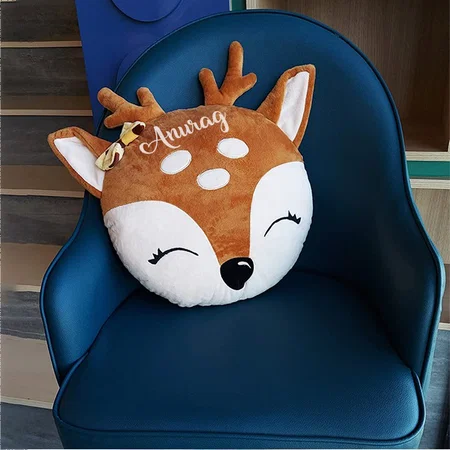 Brown White Customized Cute and Adorable Deer Stuffed Soft Toy for Kids (Size - 40cm)