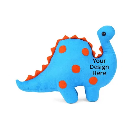 Blue Customized Ultra Soft Animal Toys For Kids 31 cm Long Soft Dinosaur Toys For Kids Stuffed Animals