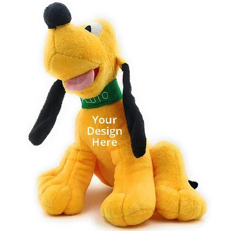 Yellow Customized Huggable Soft Toy (Cute Infant Kids Baby Child ) Animals Toy - Home Decor Boys/Girls (28 cm, Pluto Cartoon)