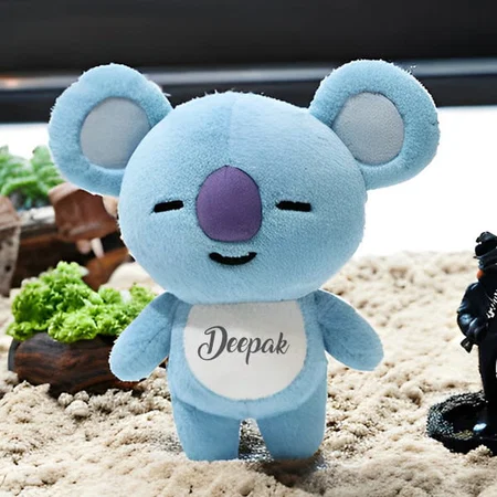 Blue Customized Joey (Baby Koala) Stuffed Soft Toy, Size - 30cm