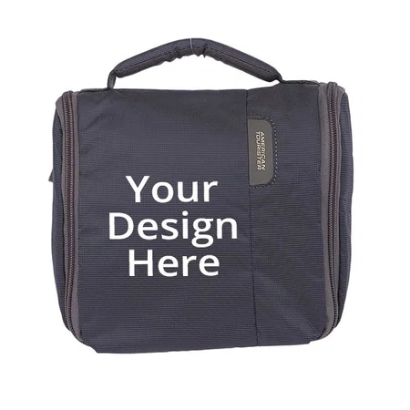 Blue Customized American Tourister Toiletry Bag